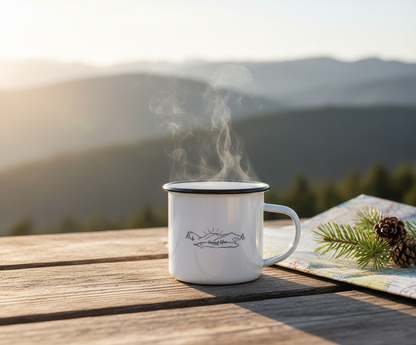 Hoamat Gfui Emaille Tasse