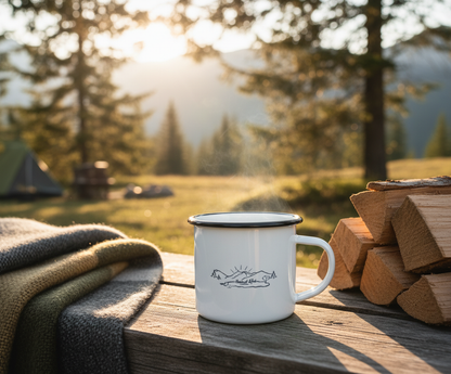 Hoamat Gfui Emaille Tasse