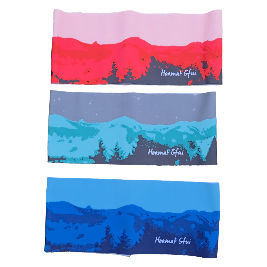 Damen Hoody & Stirnband - BergGfui pink