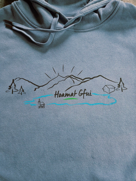 Hoamat Gfui Hoodie | nordic blue