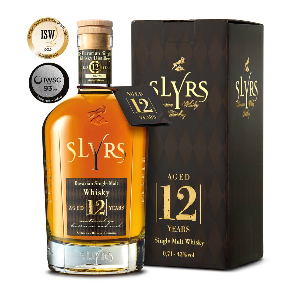 SLYRS Whisky aged 12 years mit Verpackung